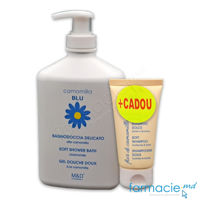 Camomilla Blu Delicato gel dus piele sensibila 500ml + Camomilla Blu Fior di Camomilla Sampon hidratant 50ml CADOU