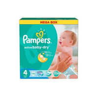 Pampers (4) Mega Pak Maxi   N132