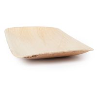 PLATOU DREPTUNGHIULAR, biodegradabil, frunza de palmier, 17cm*12cm*1.5cm, 25buc, FM