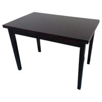 Стол Evelin di Costacurta HV-30V Chocolate Шпон 1100-1800x700x780, раскладной