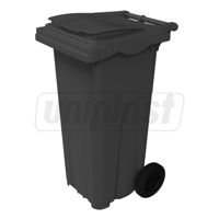 купить Бак мусорный 120 л (HDPE) на колесах (черный)  UNIPLAST TR в Кишинёве