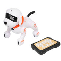 Радиоуправляемая игрушка New World 878C Интерактивный робот-собака с пультом управления, красный, 862044