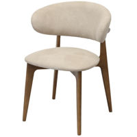 Стул Deco Roses Mustang Krem + Oak Legs