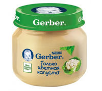 Пюре Gerber Цветная капуста (4+ мес) 80 г