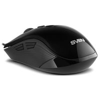 Mouse SVEN RX-520S Silent, Optical, 800-3200 dpi, 6 buttons, Ambidextrous, Black