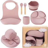 Посуда для кормления MoMi Ami Pink, set