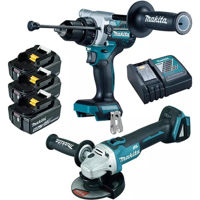 Set de scule electrice Makita DLX2434TJ (DHP486Z + DGA506Z)