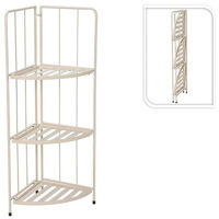 Suport pentru flori ProGarden 46831 Etajera pentru flori 3 nivele 42x30x90cm, metal, alb