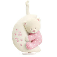 Baby Bear Teddy urs muzical pe luna 20 cm, cod 42930