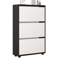 Raft pentru încălțăminte Mobildor-Lux Leo 100x27x125H cm Anthracite/White
