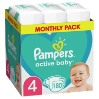 Scutece Pampers Active Baby 4 (9-14 kg) 180 buc