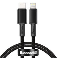 Кабель для моб. устройства Baseus CATLGD-01 Type-C - Lightning, Braided, PD 20W, 1m, High Density Black