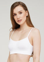 Топ бесшовный Cami Top White S-M / L-XL