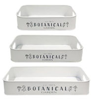 Аксессуар для кухни ProGarden 27440 Set tavi metal 3buc: 50x30cm, 40x25cm, 33x20cm, alb