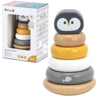 Головоломка Viga 44205 Piramidă din lemn Pinguin