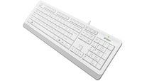 Keyboard A4Tech FK10, Multimedia Hot Keys, Laser Inscribed Keys , Splash Proof, White/Grey, USB