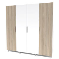 Dulap Smartex N9 200cm Alb/Stejar Deschis