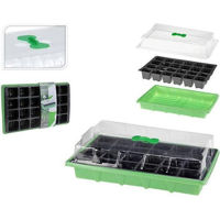 Цветочный горшок ProGarden 27883 Емкость для рассады 24 ячеек, поддон и крышка 38x25x11cm