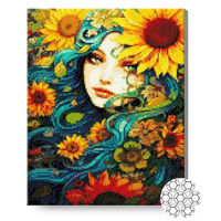 Картина по номерам Art Gallery GA87150 Mozaic cu diamante 40x50cm Zana florilor