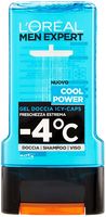 Гель 3 в 1 подходит для тела, волос, лица LOREAL MEN EXPERT Cool Power Icy-Caps, 300мл