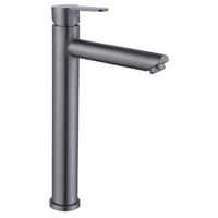 Смеситель для умывальника Frap F 10801-29 (lavoar innalt) Inox Grafite