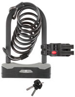 Аксессуар для велосипеда M-Wave Sistem antifurt bicicleta BS shackle lock with spiralcable
