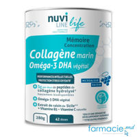 Colagen marin Nuviline Memorie&Concentrare 42doze x 6g pulbere 280g