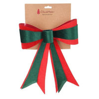 Decor de Crăciun și Anul Nou Promstore 56449 Fundita decorativa 27x33сm, verde-rosu