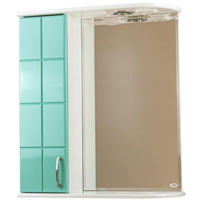 Oglindă baie Mashtab 5083 Domino 600x200x720 Alb-Verde