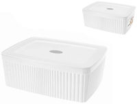 Cutie depozitare Promstore 53360 Econova Velvet 6.55l, 29.5x22.5x11cm, alb