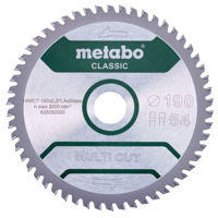 Диск отрезной Metabo 628282000 Panza fierastrau circular Multi Cut Classic HW/CT 190x30, Z54 FZ/TZ 5°