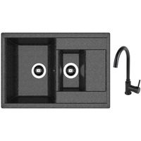 Мойка кухонная со смесителем Dr.Gans Astra 760K + SanDonna F 7073 negru