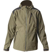 Îmbrăcăminte de lucru Profmet 365585 Jacheta, 2XL, cu gluga, cu membrana TPU 300gsm, 94% polyester/6% spandex(softshell), culoarea maslinie