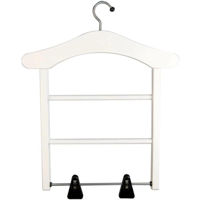 Cuier pentru haine Arredamenti Italia Milady Bianco, вешалка-плечики с клипсами, белый лак