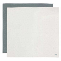 Аксессуар для пеленания Jollein 535-852-67102 Pelinci de muselina Twinkling Sea Green, 115x115cm, 2buc