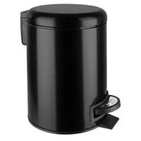 Урна для мусора Hydro S ELITE, cu pedala, inox, negru 5 L 0430042