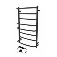 Uscător de prosoape Elna-Service Cascade-8, 810x530x185mm, inox, dimer, negru