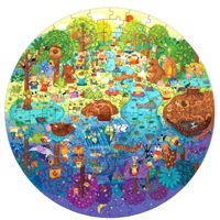 Головоломка Mideer MD3075 Puzzle rotund O zi în pădure, 150 elem.