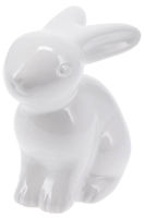 Декор H&S 54800 Фигурка кролика 12см, белая