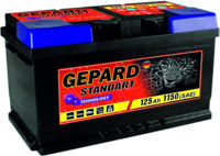 Автомобильный аккумулятор Gepard Standart 125 AH 1150A (345x175x233)