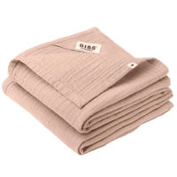 Аксессуар для пеленания BIBS 9401244 Set de 2 museline 70x70cm, Blush