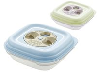 Контейнер пищевой Fresh Wave 0.5l, 14Х14Х5.2cm, клапан