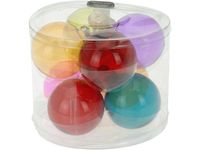 Set globuri din sticla multicolore in cilindru, 8X70mm