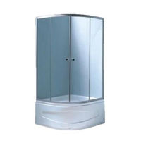 Cabină de duș MPN 800X800X1950, cada inalta, forma rotunda., sticla transparenta