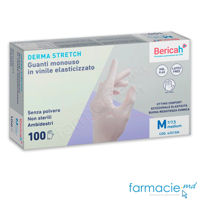 Manusi nesterile vinil DERMA STRETCH  fara talc Medium Bericah