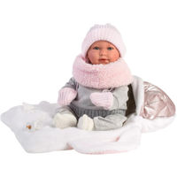 Кукла Llorens 74004 Mimi Llorona Capazo Porta Bebe 40 см