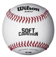 Мяч бейсбольный Wilson Soft Compression Baseball WTA1217B (4577)