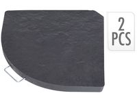 Набор сегментов подставки для зонтов 13kg, 2шт., бетон
