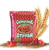 🌿 Сибирские отруби «Пшеничные» натуральные с клюквой.