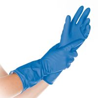 MANUSI MENAJERE BETTINA SOFT, LATEX, ALBASTRE, 30CM, marime S, HYGOSTAR, FM